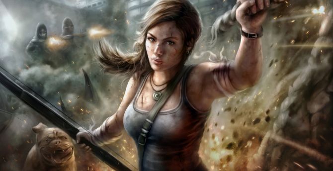 Lara Croft Tomb Raider Artwork
 Wallpapers