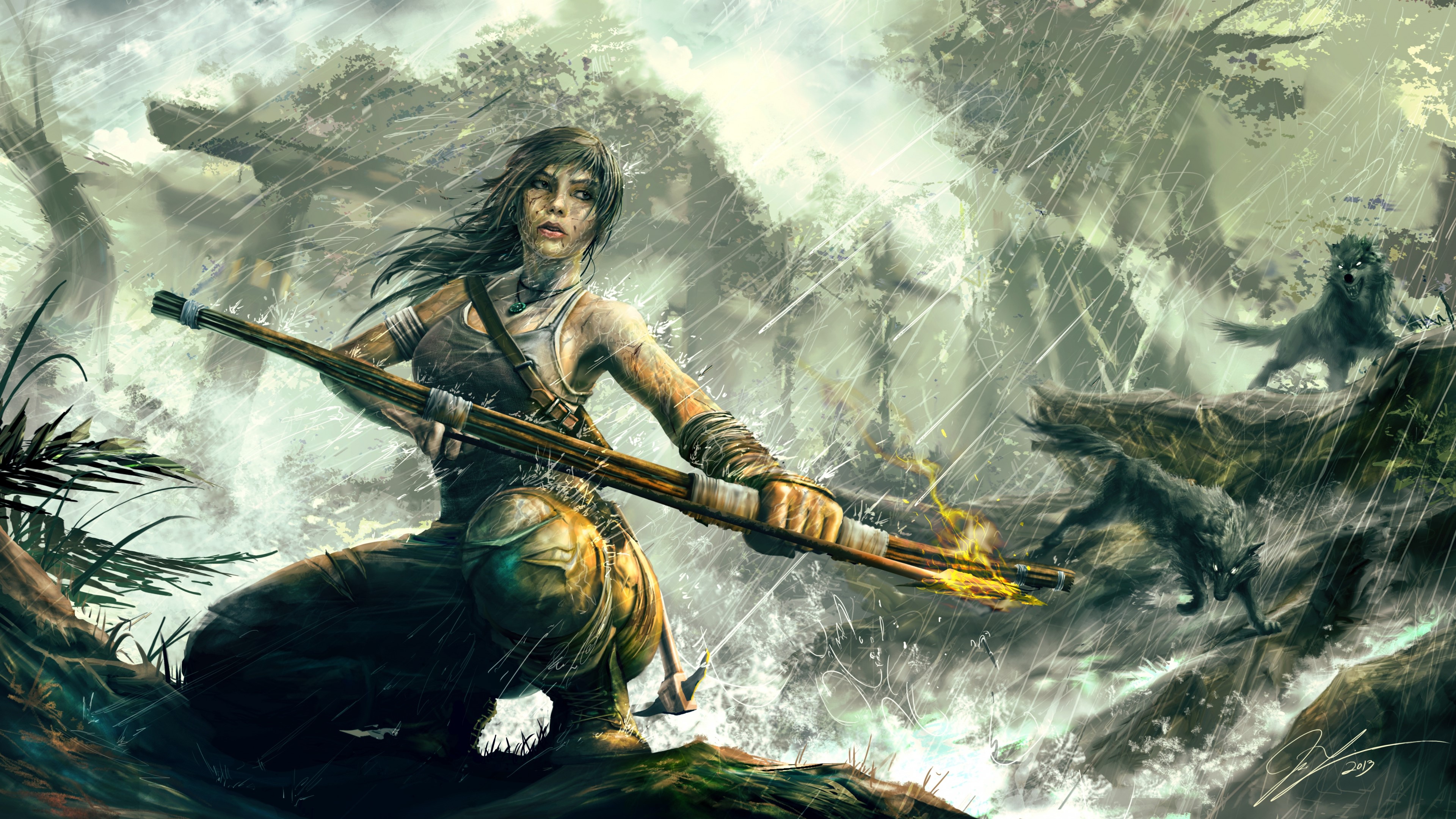 Lara Croft Tomb Raider Artwork
 Wallpapers