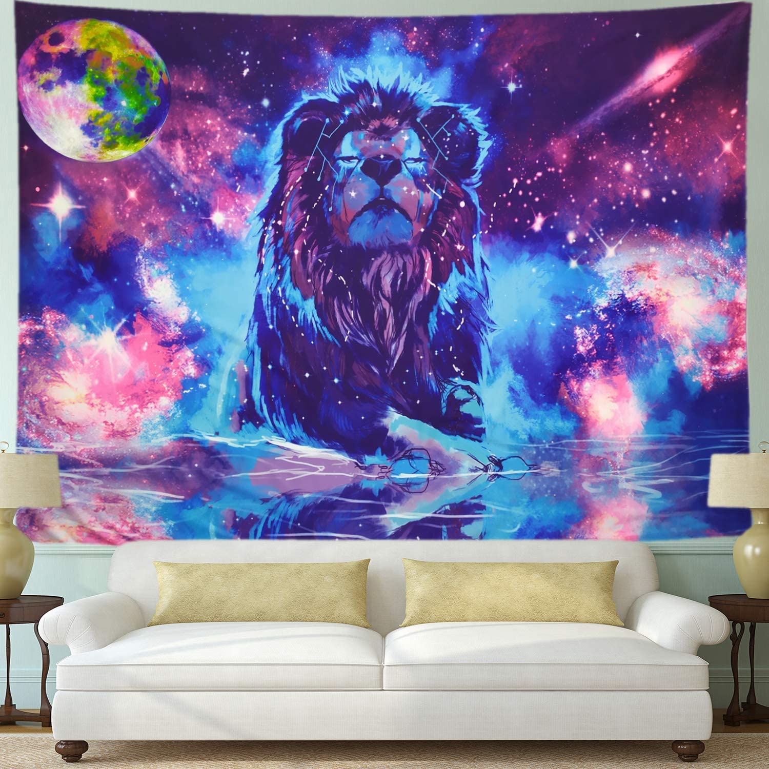 Lion Roar Colorful Fantasy Artwork
 Wallpapers