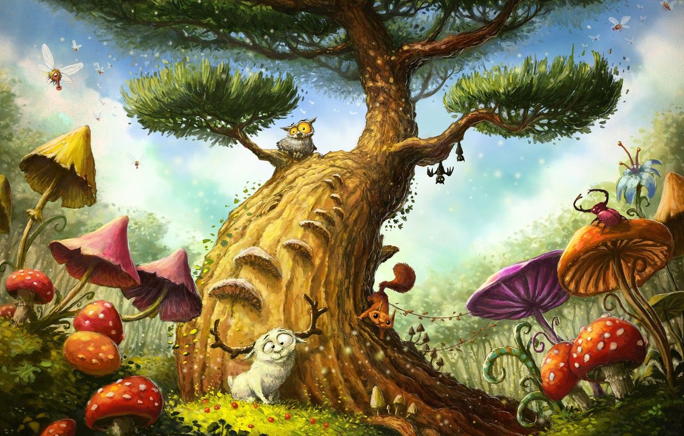 Magical Tree Art
 Wallpapers