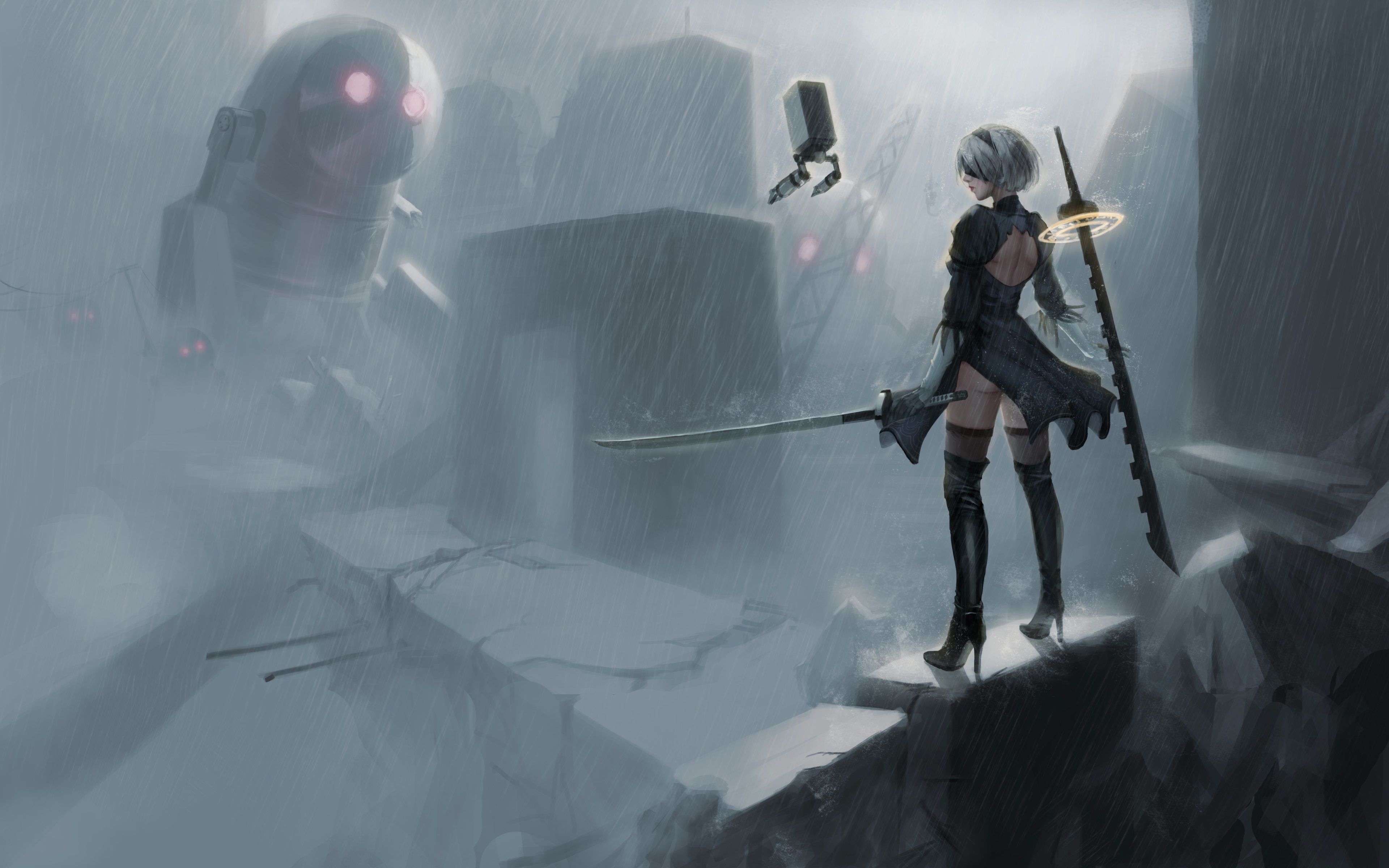 Nier Automata Fantasy Game Art
 Wallpapers