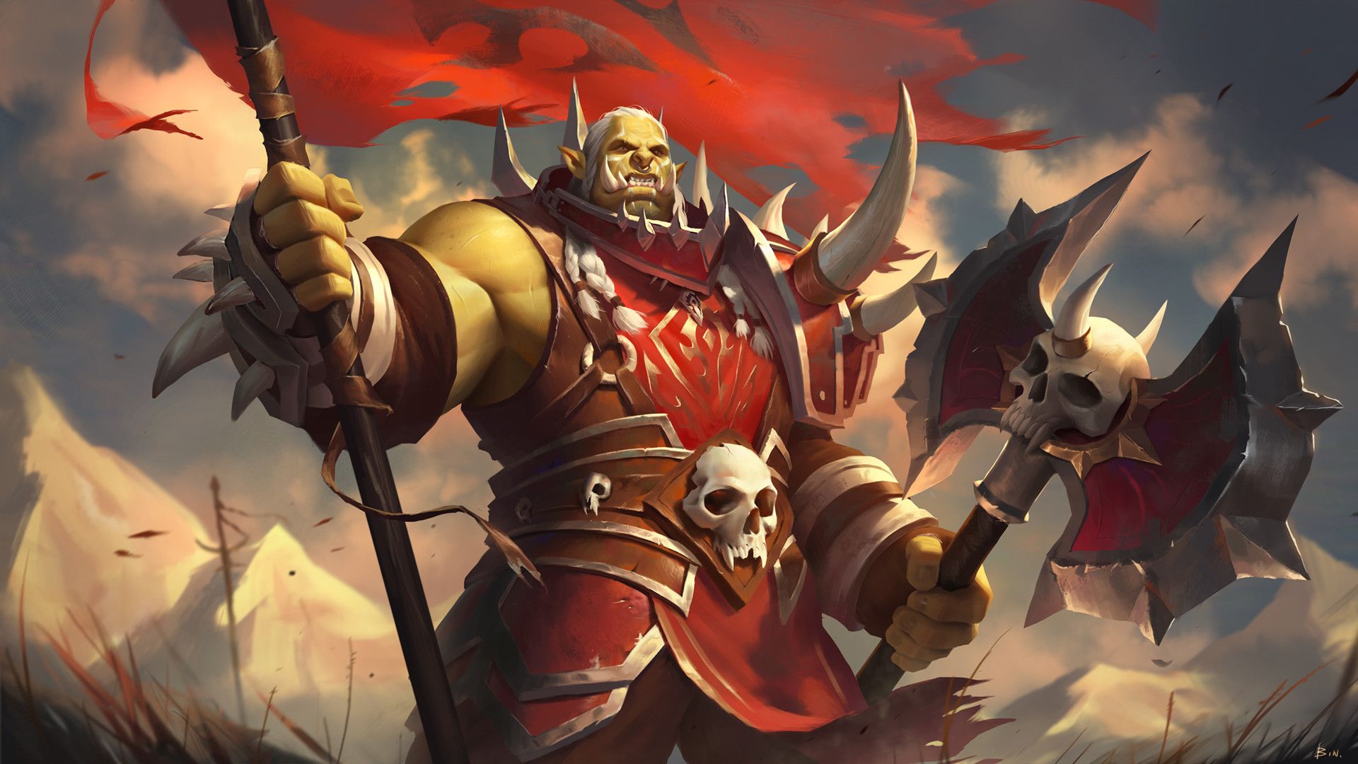 Orc Warrior With Axe
 Wallpapers