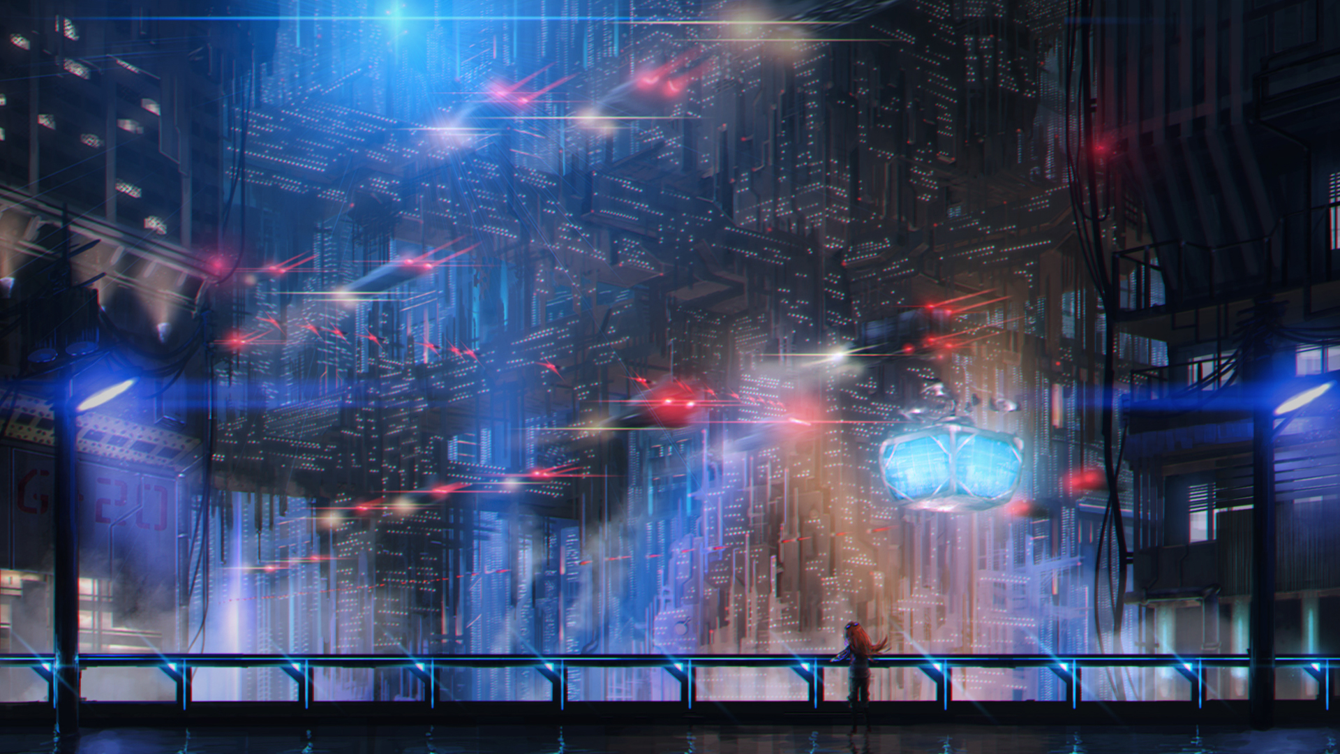 Sci Fi Cyberpunk City
 Wallpapers