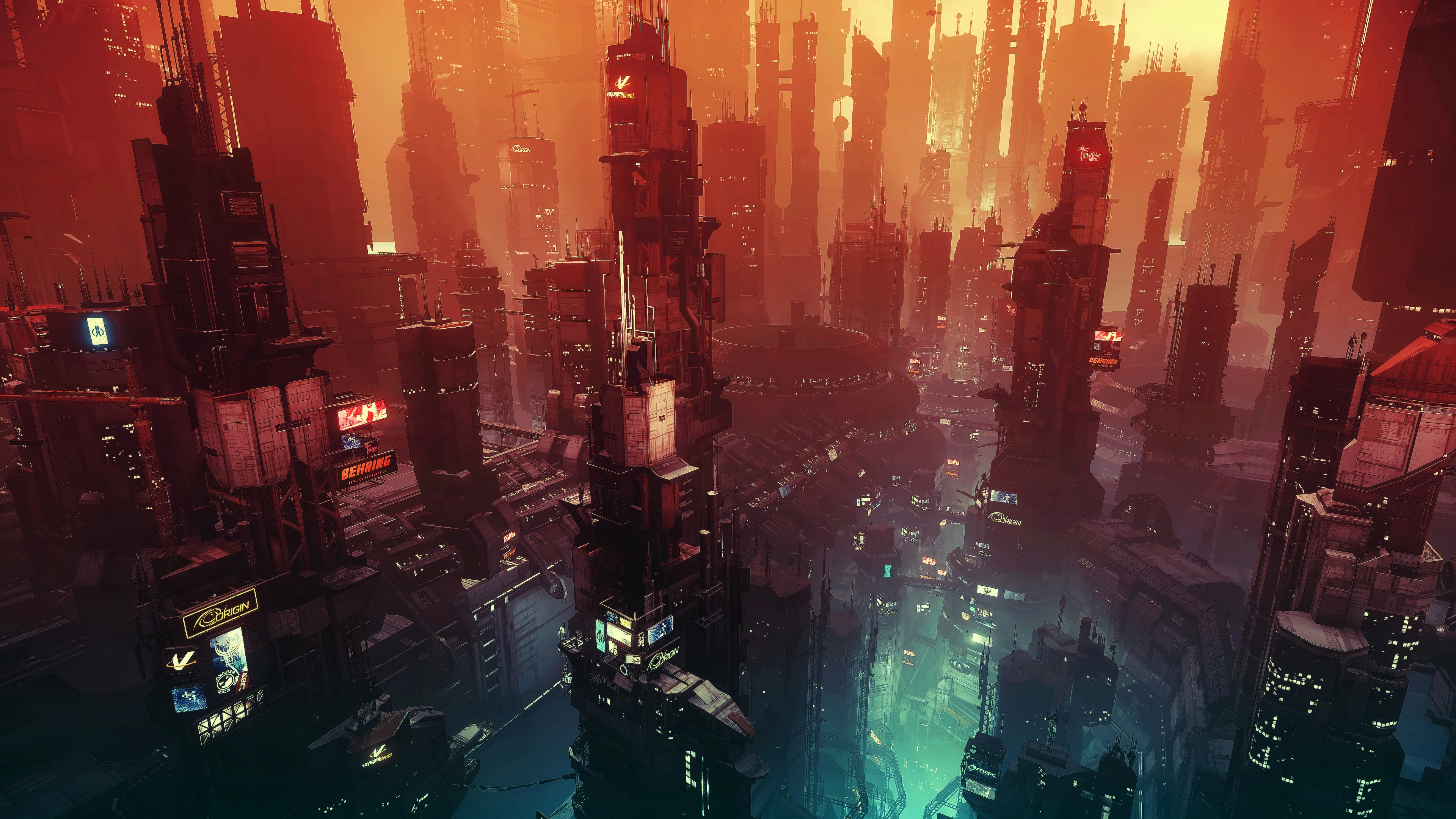 Sci Fi Cyberpunk City
 Wallpapers