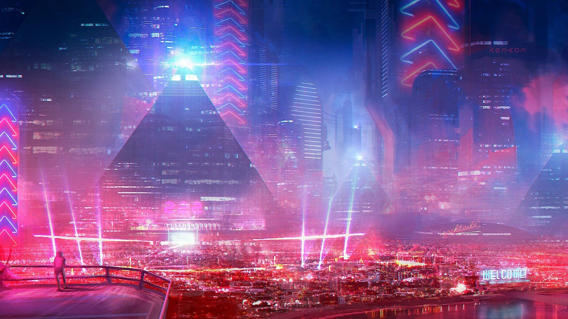 Sci Fi Cyberpunk City
 Wallpapers