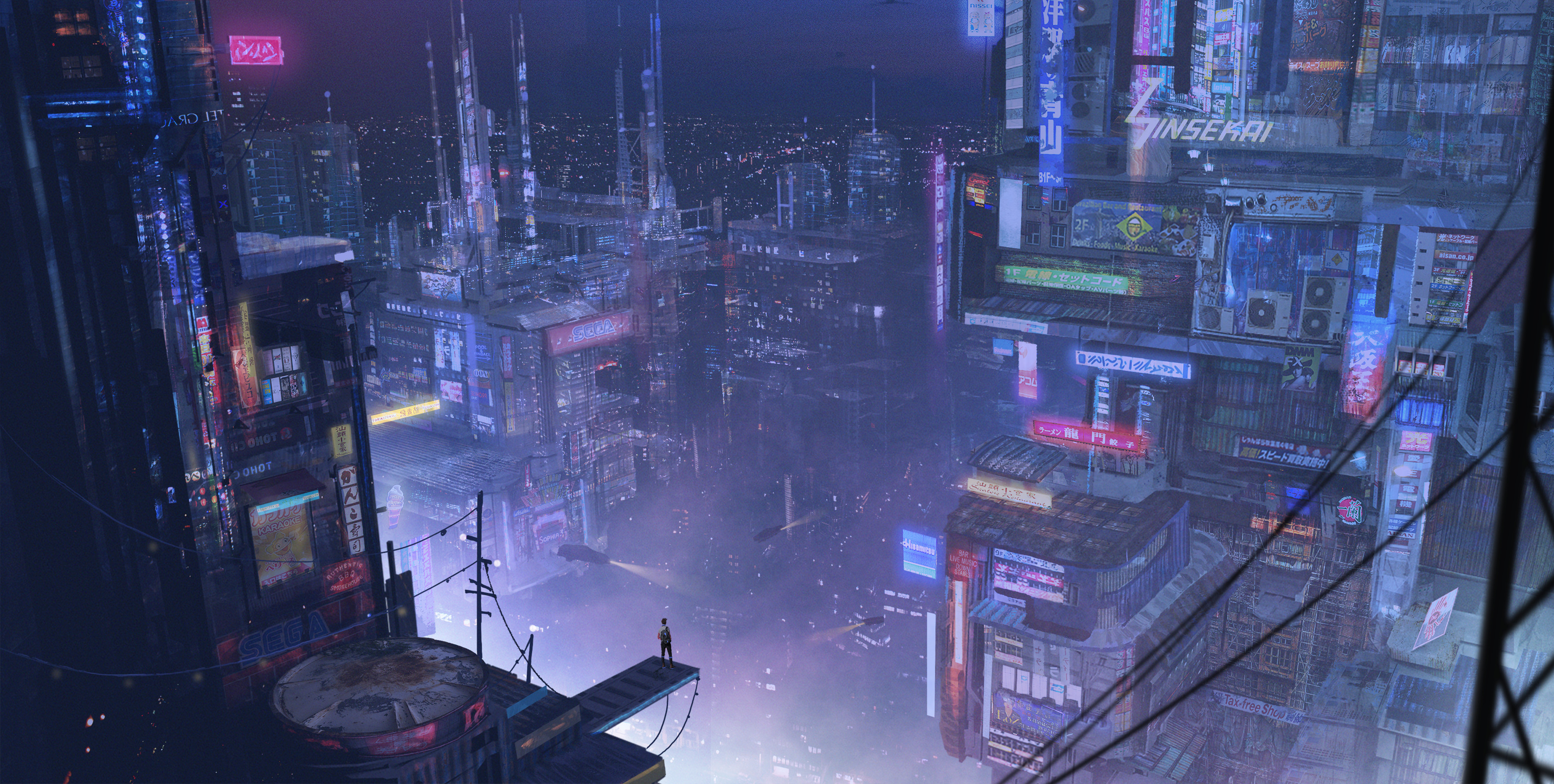 Sci Fi Cyberpunk City
 Wallpapers