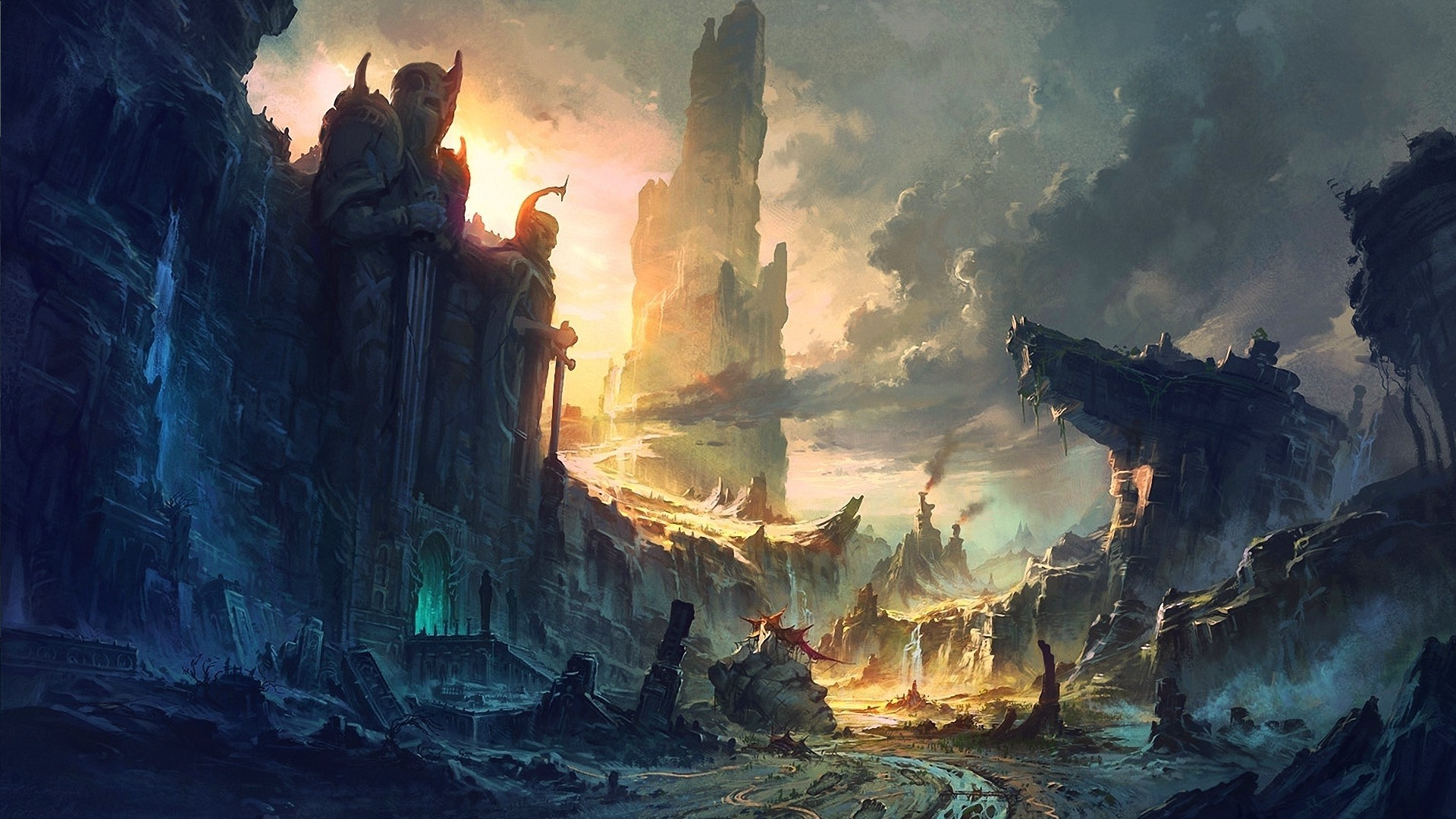 Scifi Landscape Painting
 Wallpapers