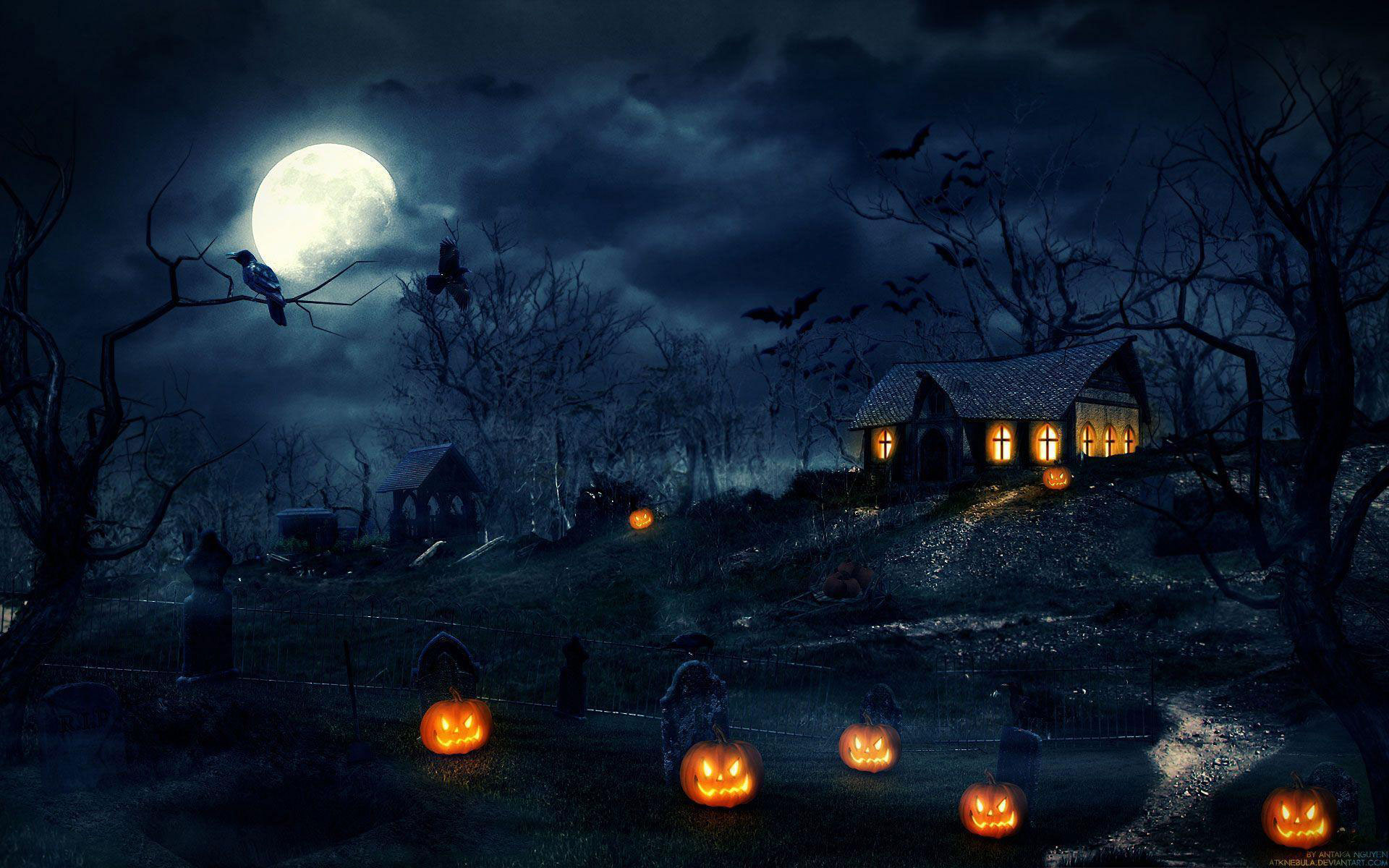 Spooky Halloween House
 Wallpapers