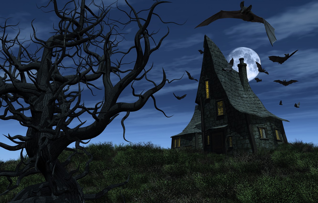 Spooky Halloween House
 Wallpapers