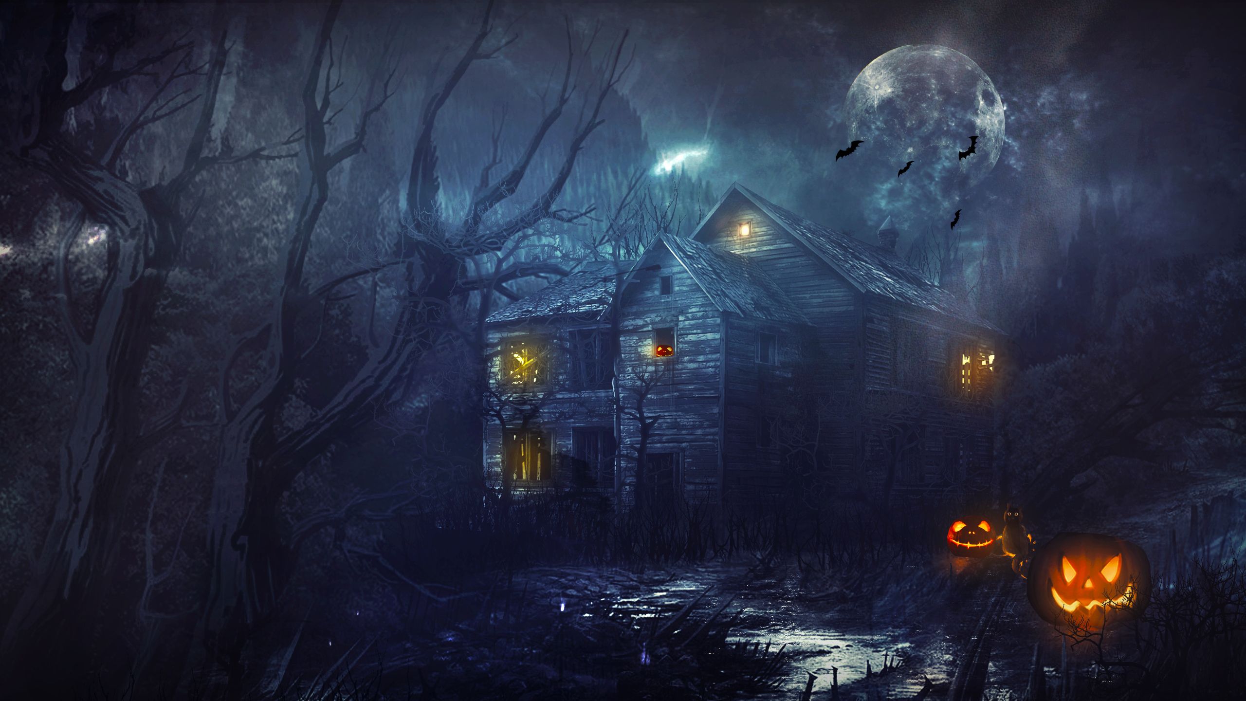 Spooky Halloween House
 Wallpapers