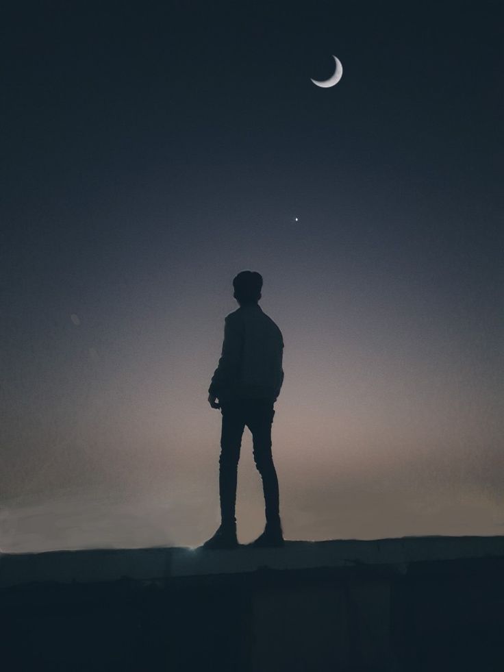 Staring At The Moon
 Wallpapers