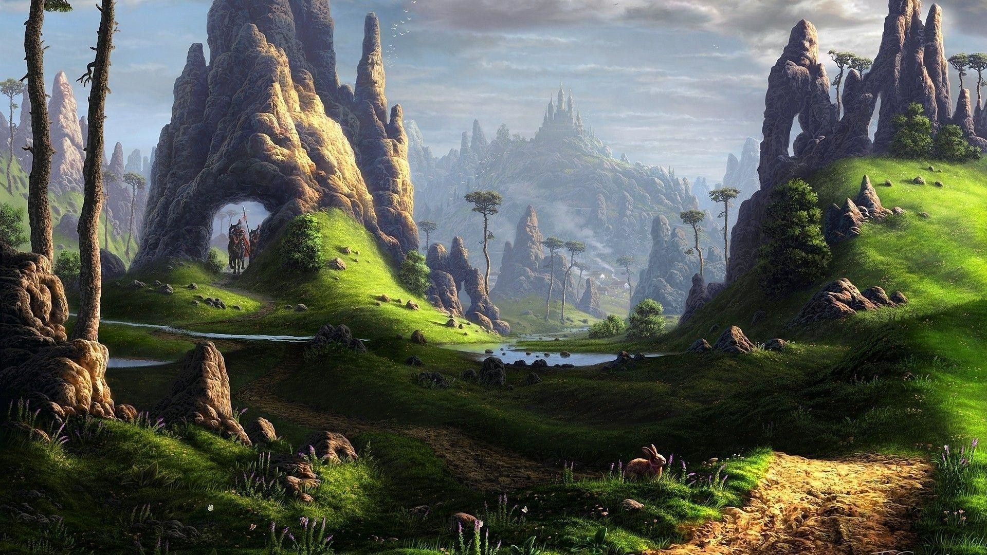 Warrior Fantasy World 4K Landscape
 Wallpapers