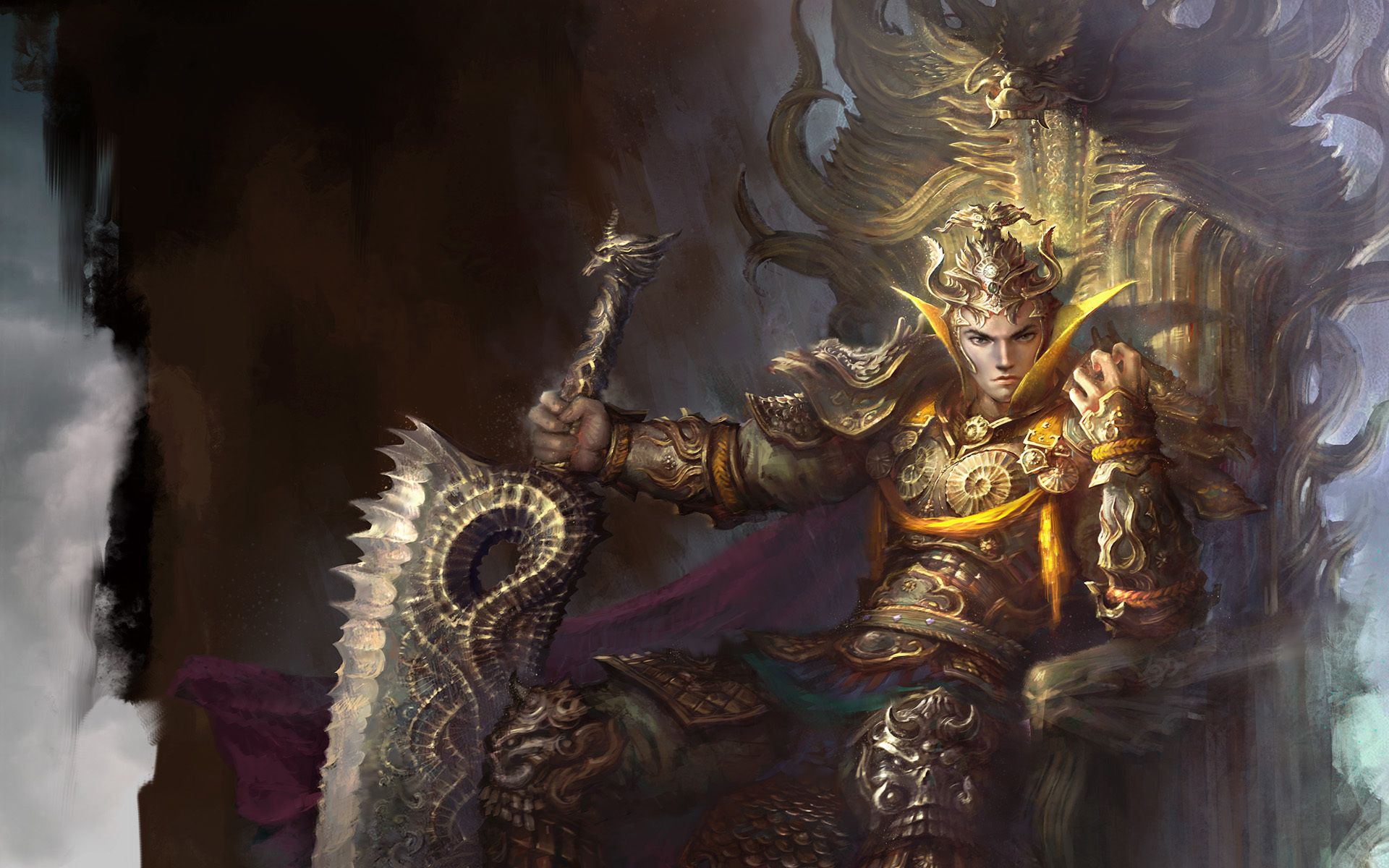 Warrior On The Throne Fantasy
 Wallpapers