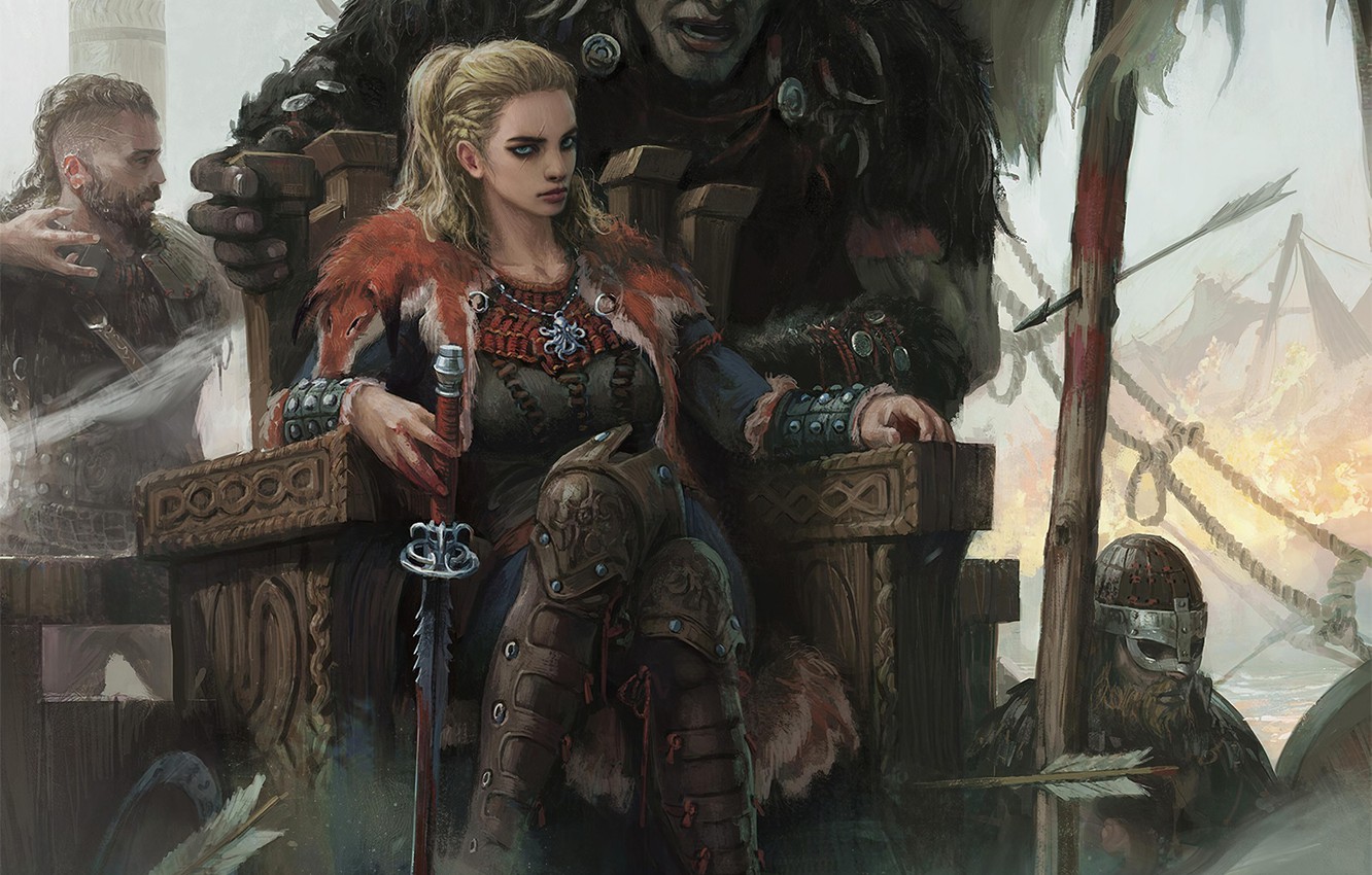 Warrior On The Throne Fantasy
 Wallpapers