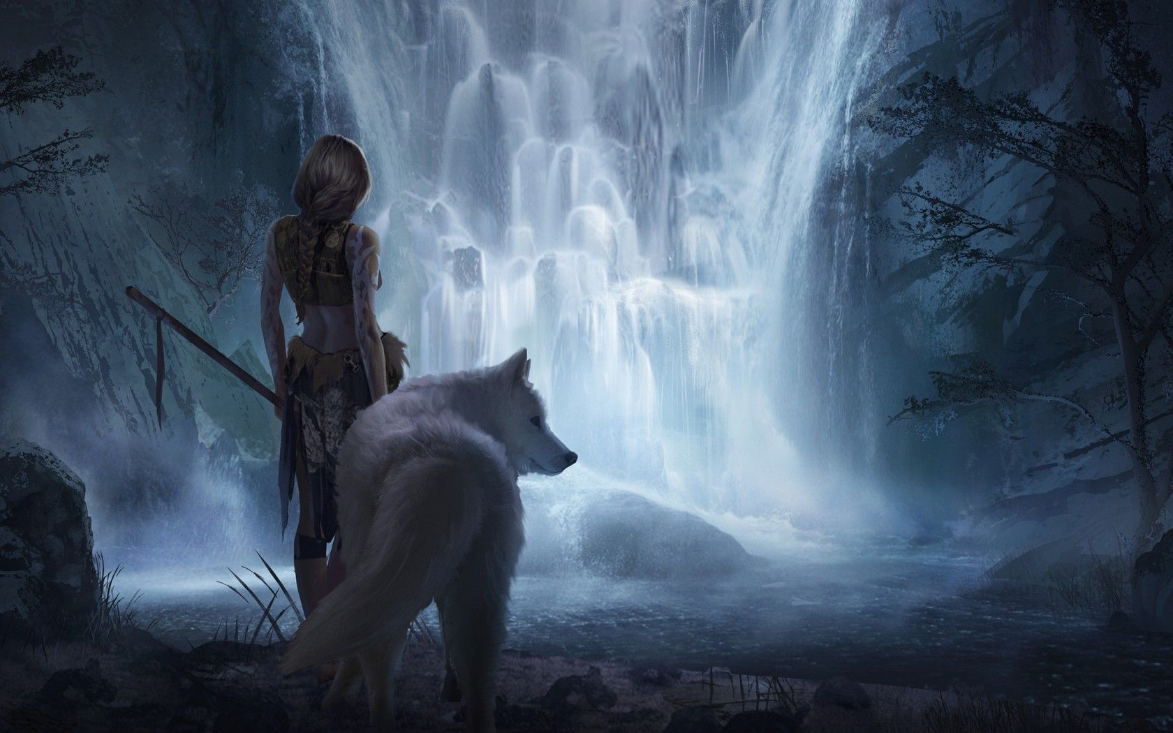 White Wolf Fantasy Life
 Wallpapers