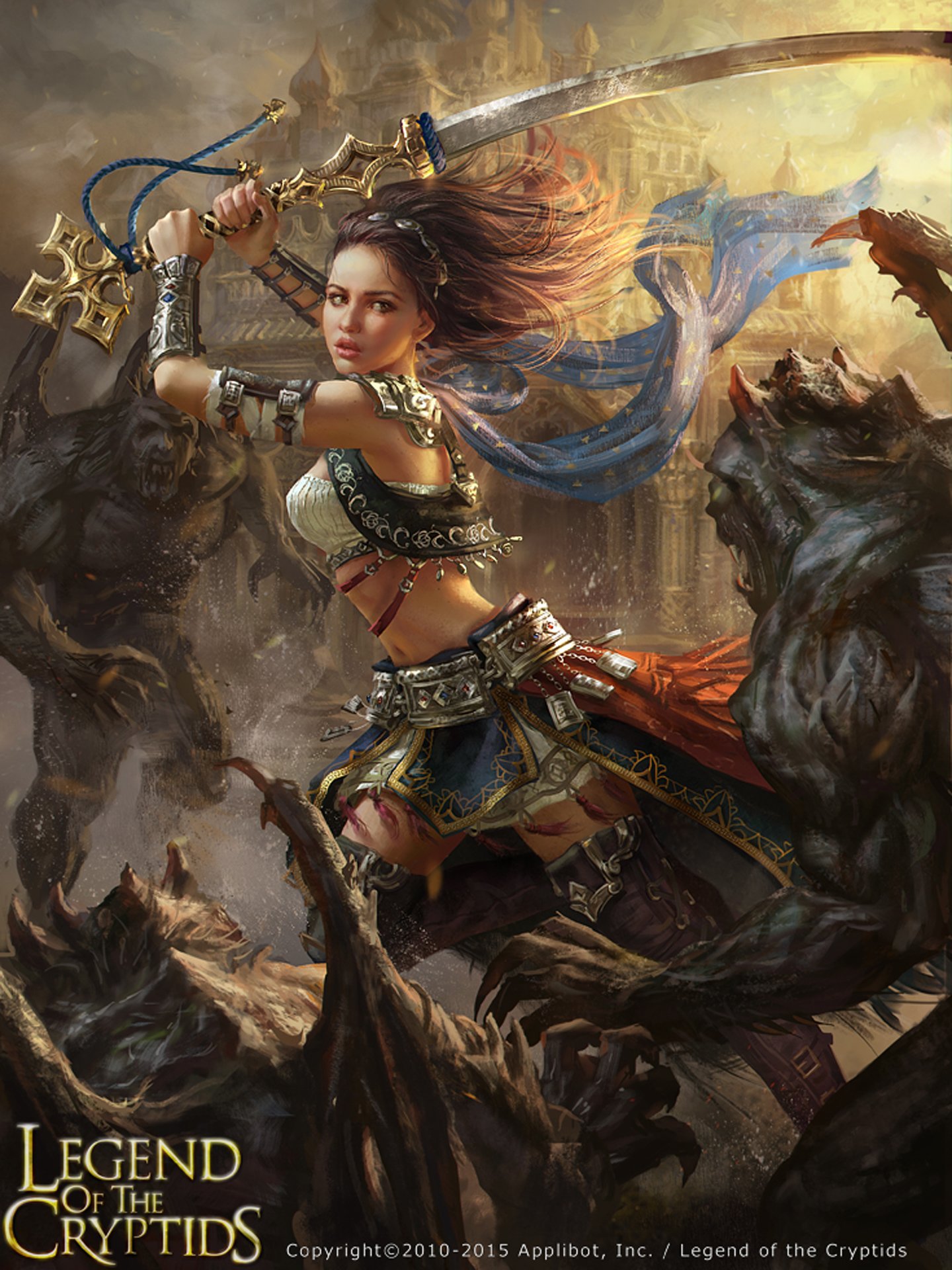 Women Warrior Long Hair Fantasy Girl
 Wallpapers