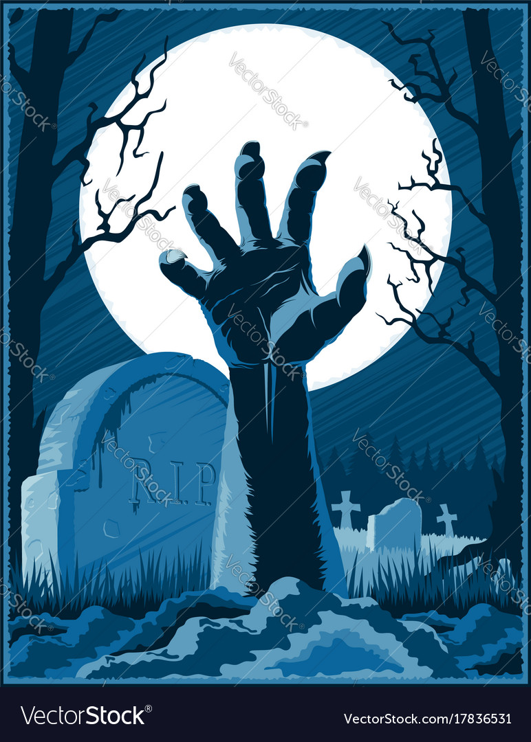 Zombie Hand From Cemetery
 Wallpapers