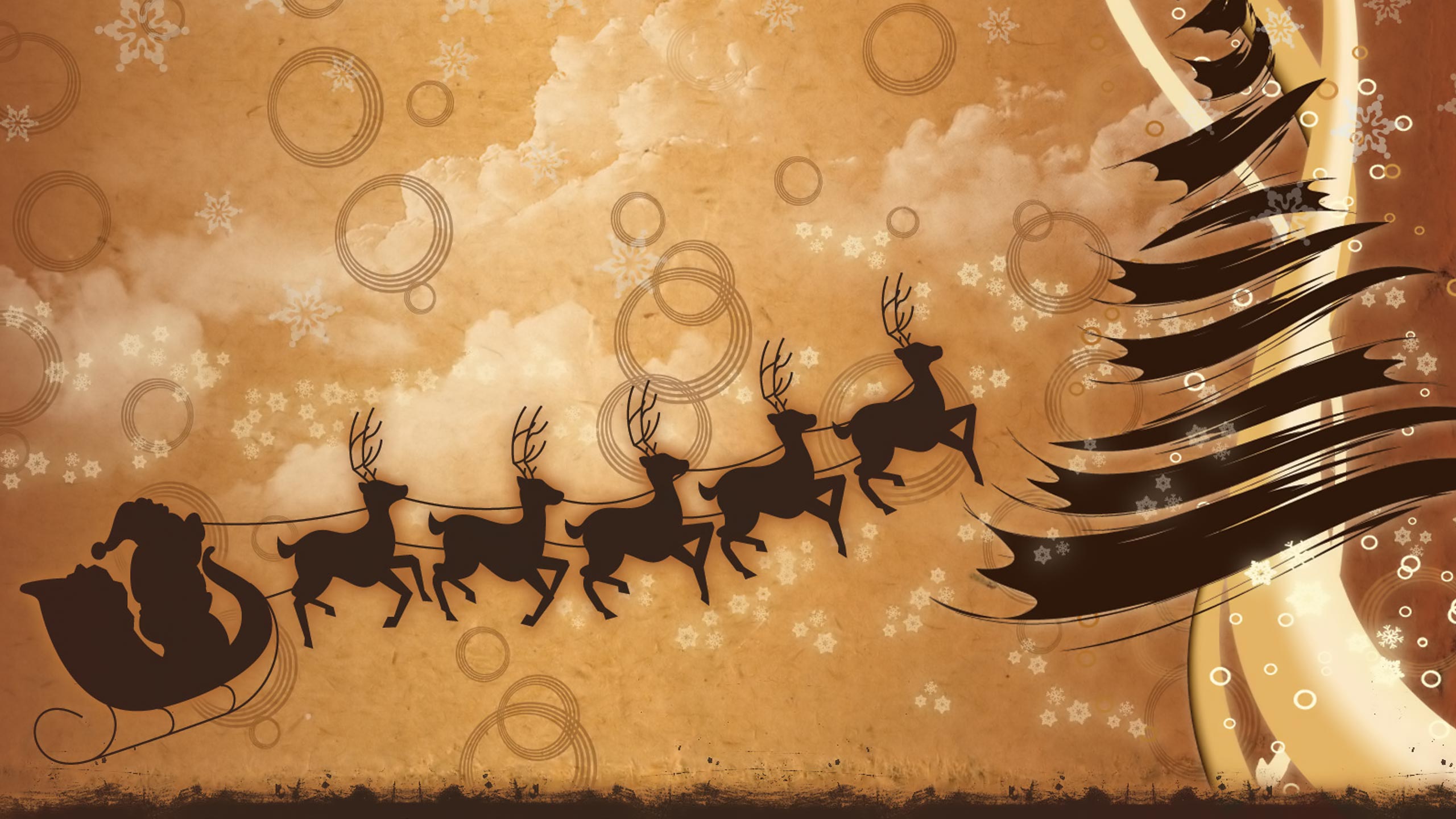 Christmas Abstract Art Wallpapers