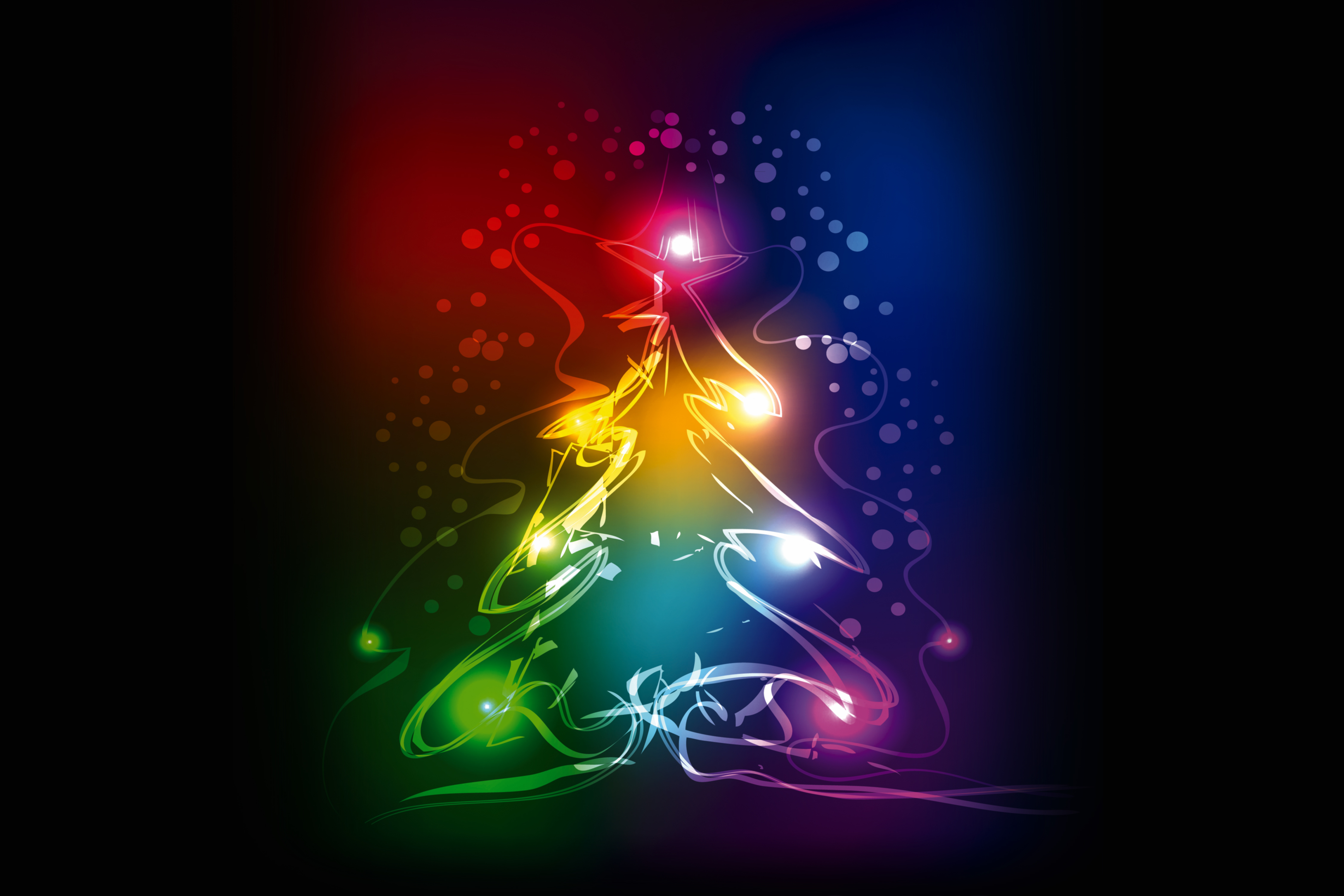 Christmas Abstract Art Wallpapers