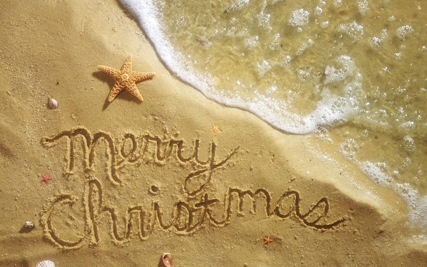 Christmas Beach Wallpapers