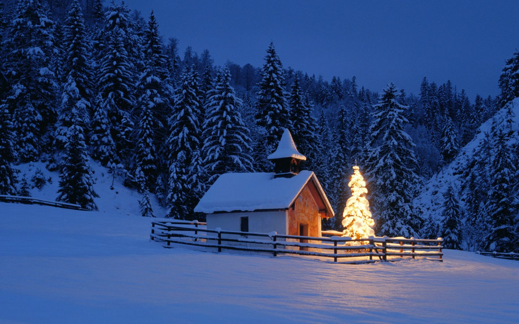 Christmas Cabin Wallpapers