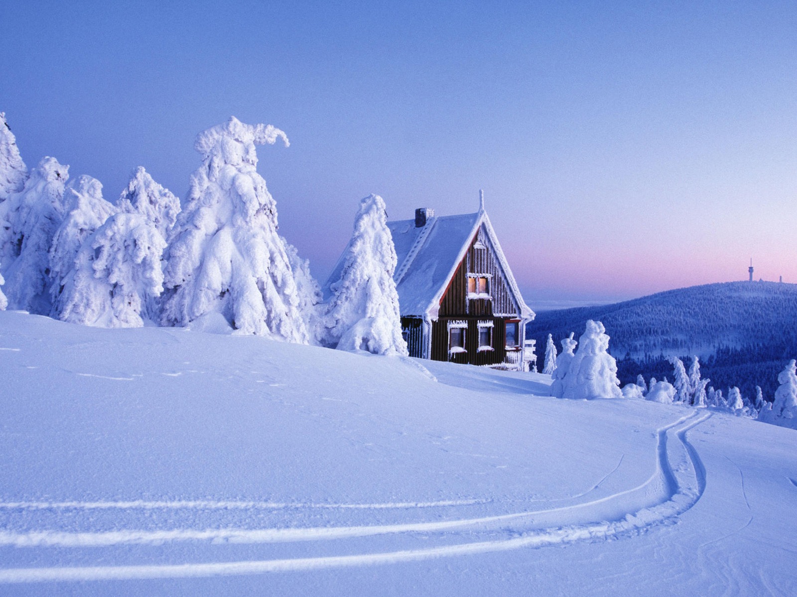 Christmas Cabin Wallpapers