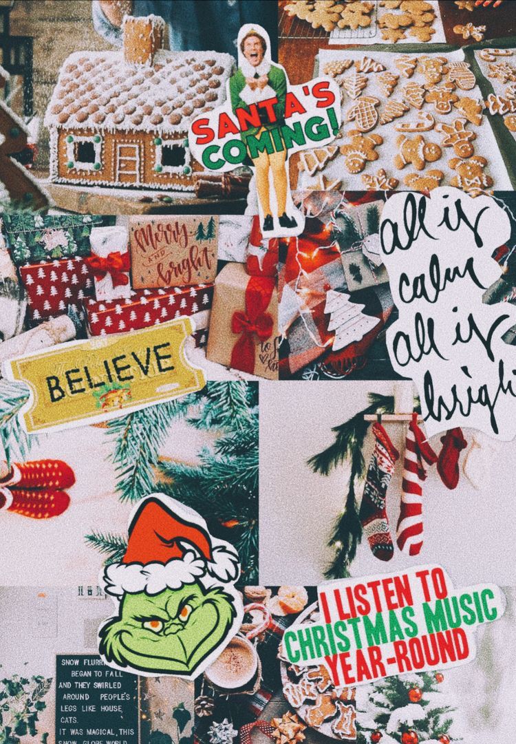 Christmas Collage Laptop Wallpapers