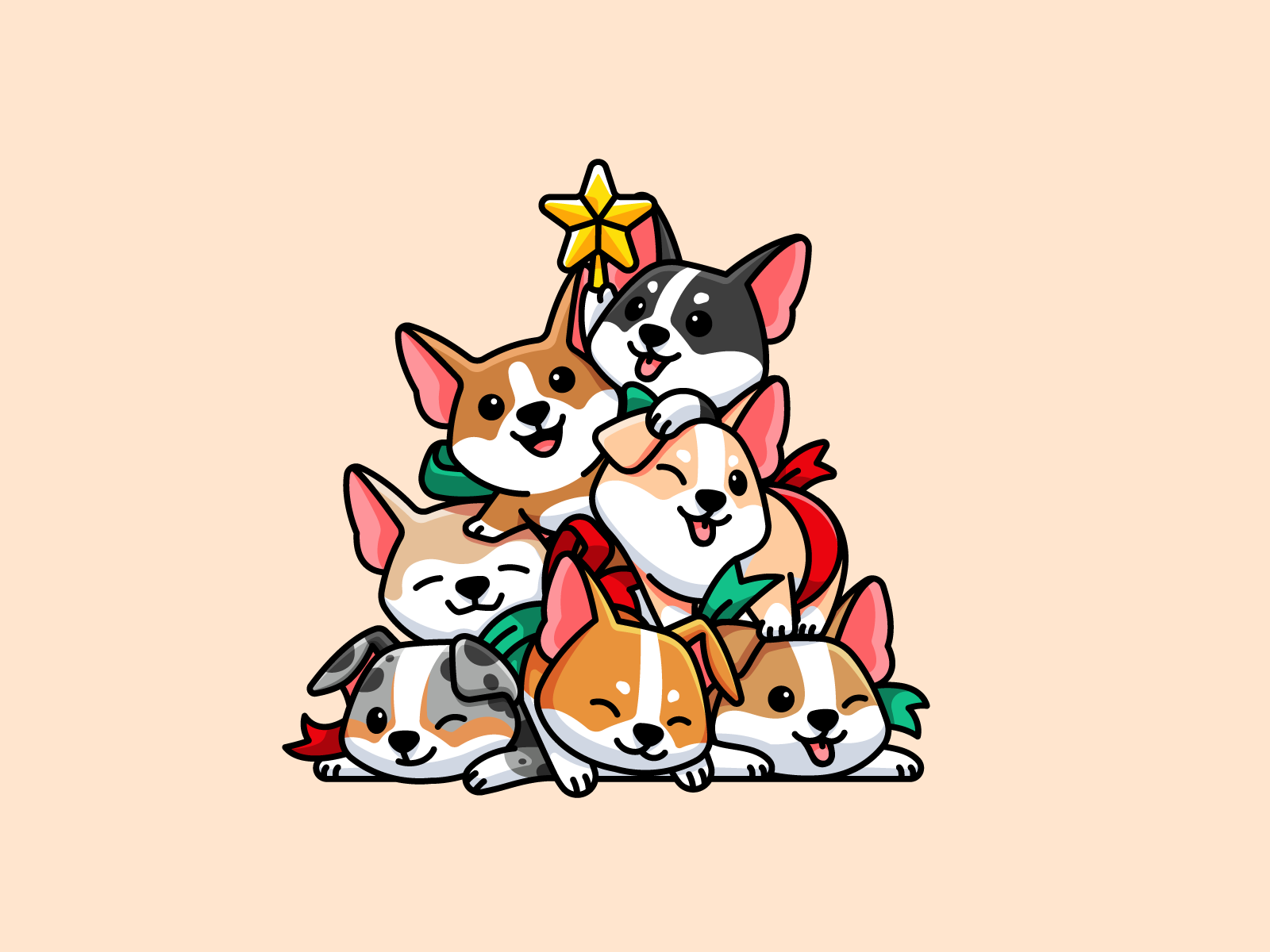 Christmas Corgi Wallpapers