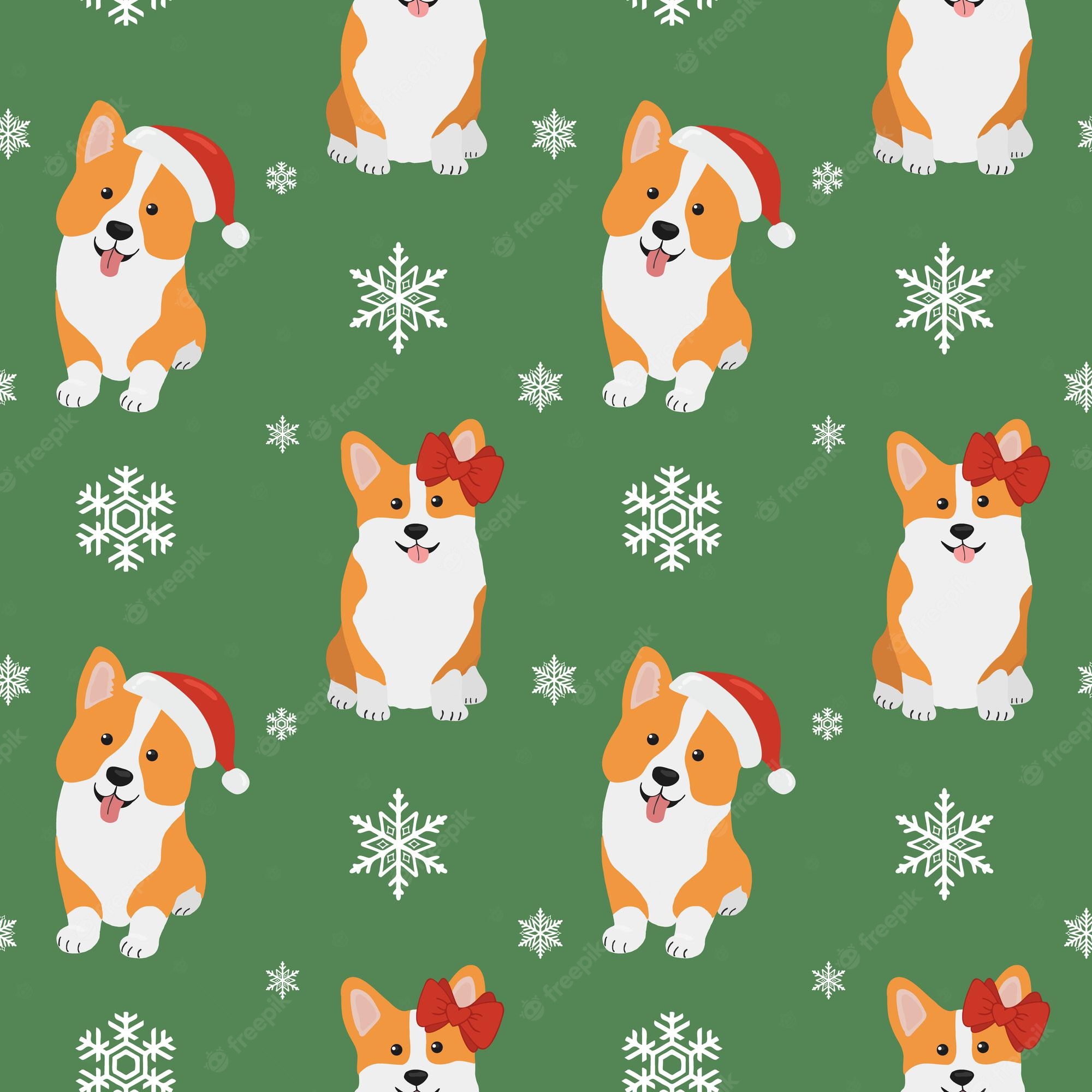Christmas Corgi Wallpapers