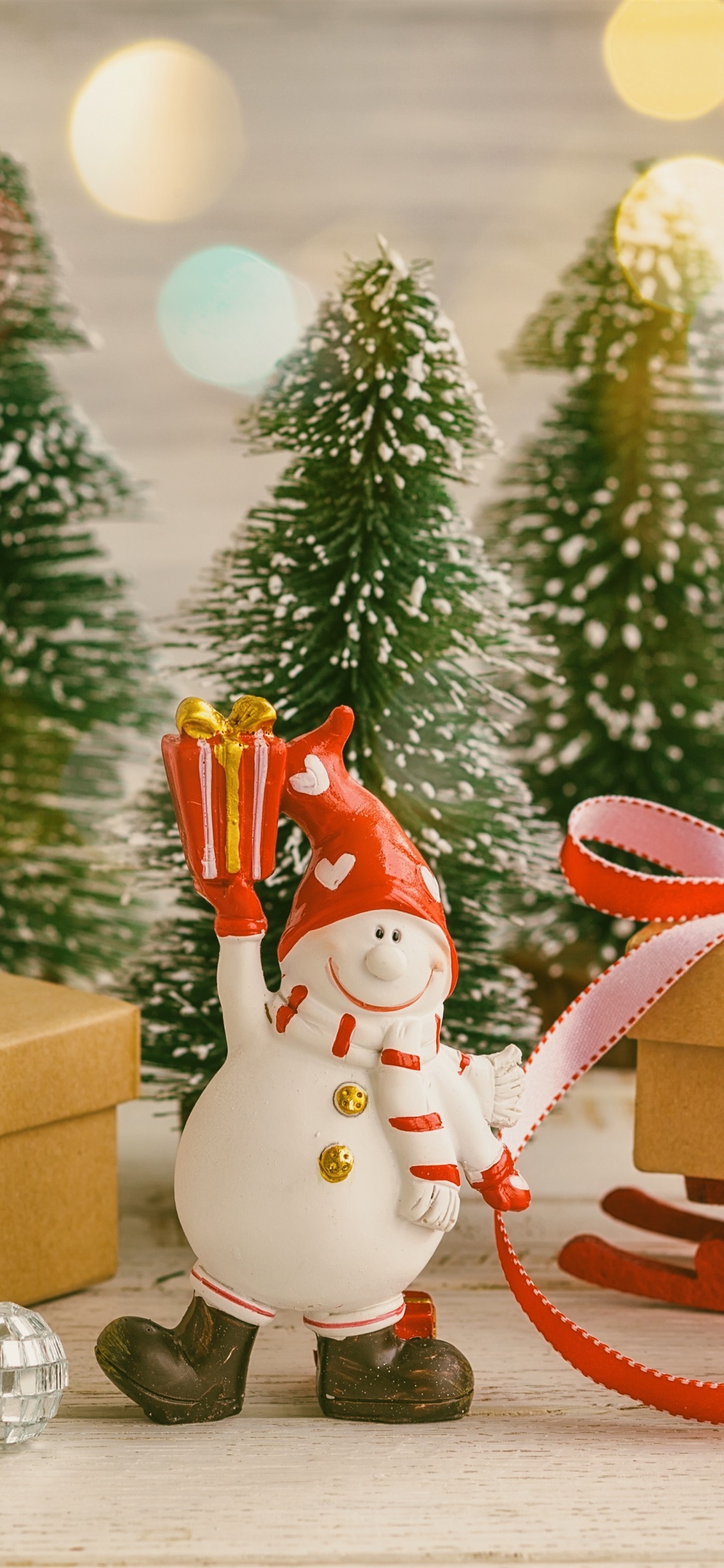 Christmas Cute Snowman Toy Wallpapers