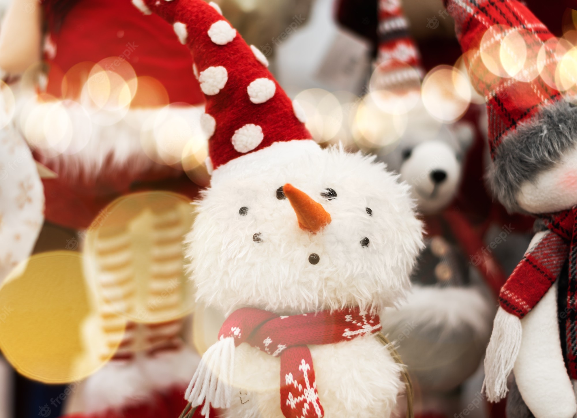 Christmas Cute Snowman Toy Wallpapers