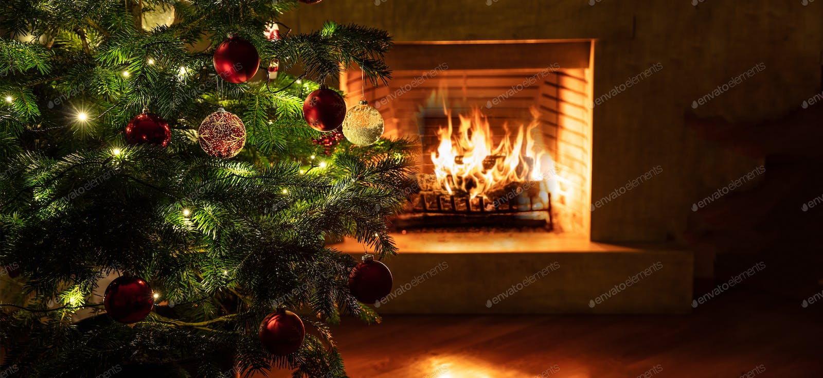 Christmas Fireplace Wallpapers