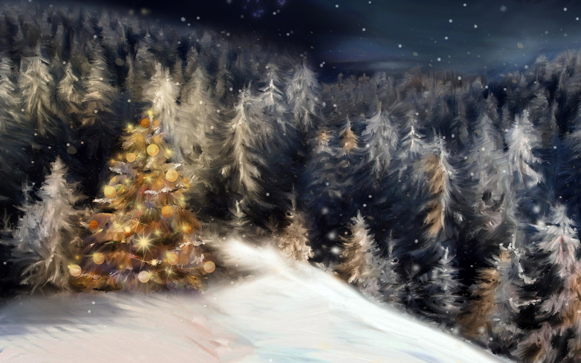 Christmas Forest Wallpapers