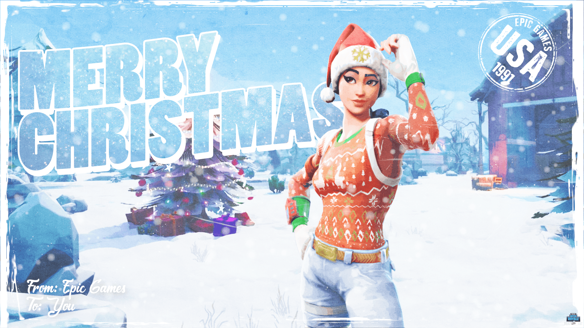 Christmas Fortnite Wallpapers