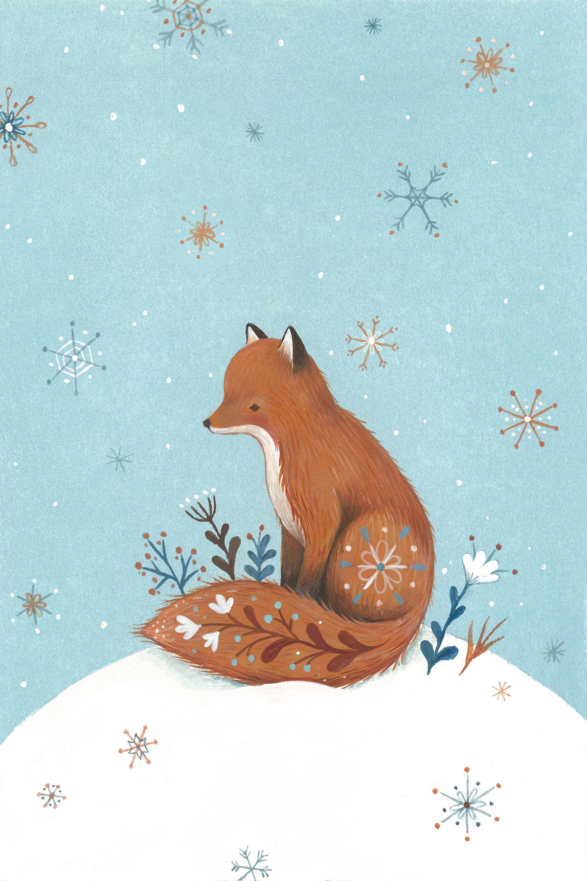 Christmas Fox Wallpapers