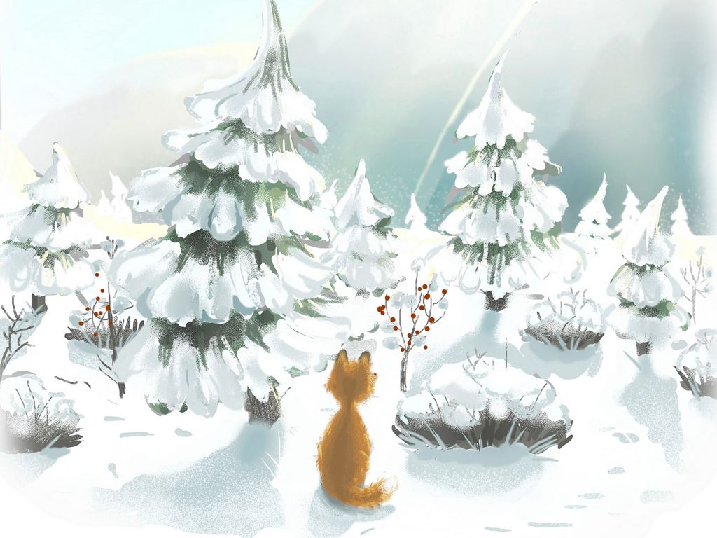 Christmas Fox Wallpapers