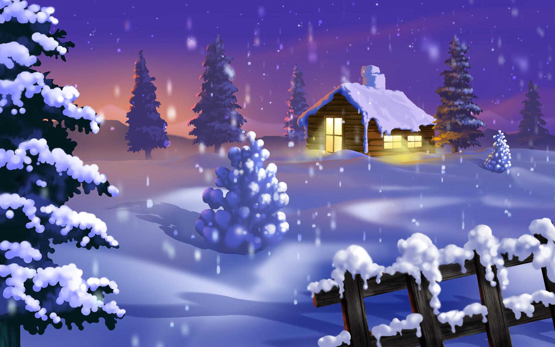 Christmas Houses Desktop Wallpapers