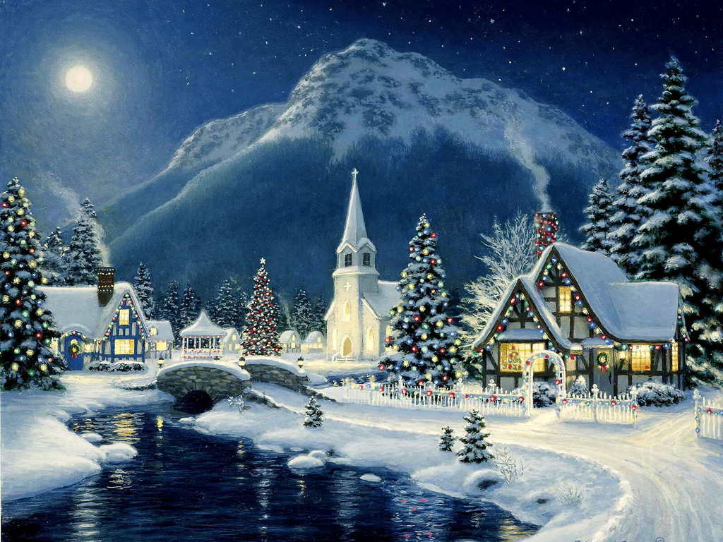 Christmas Houses Desktop Wallpapers