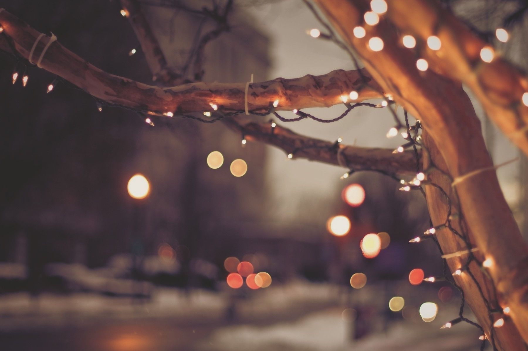 Christmas Lights Aesthetic Wallpapers