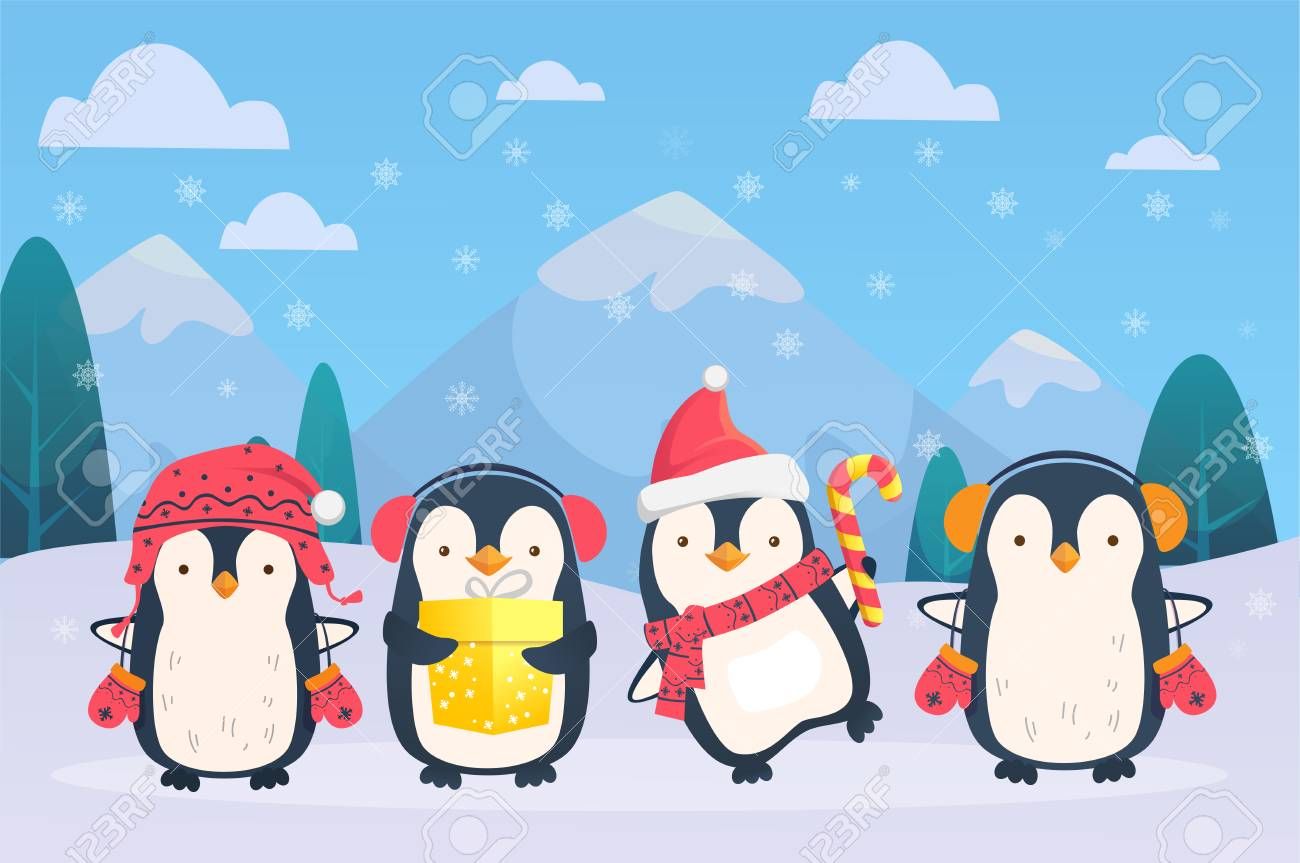 Christmas Penguin Wallpapers