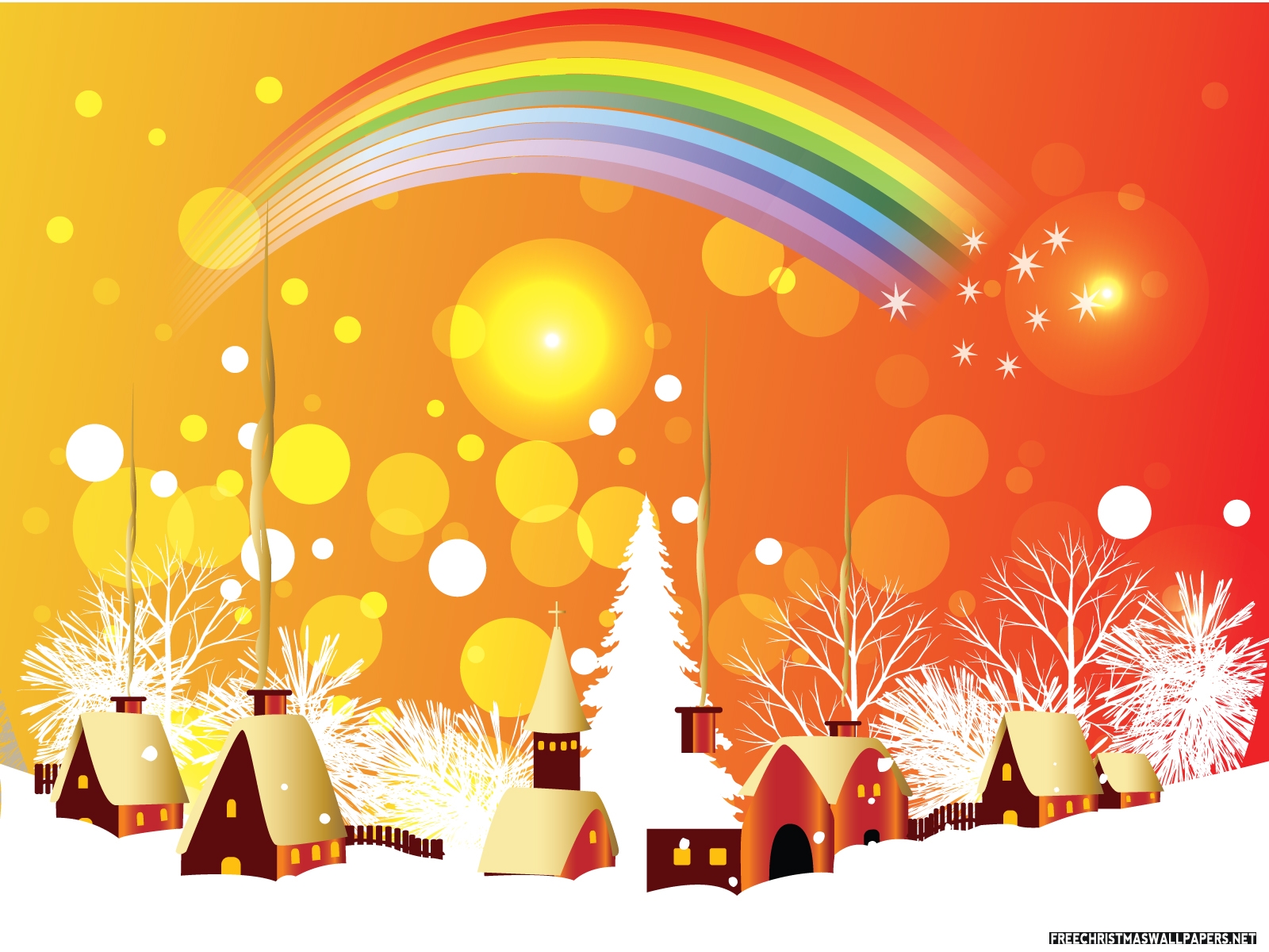 Christmas Rainbow Wallpapers