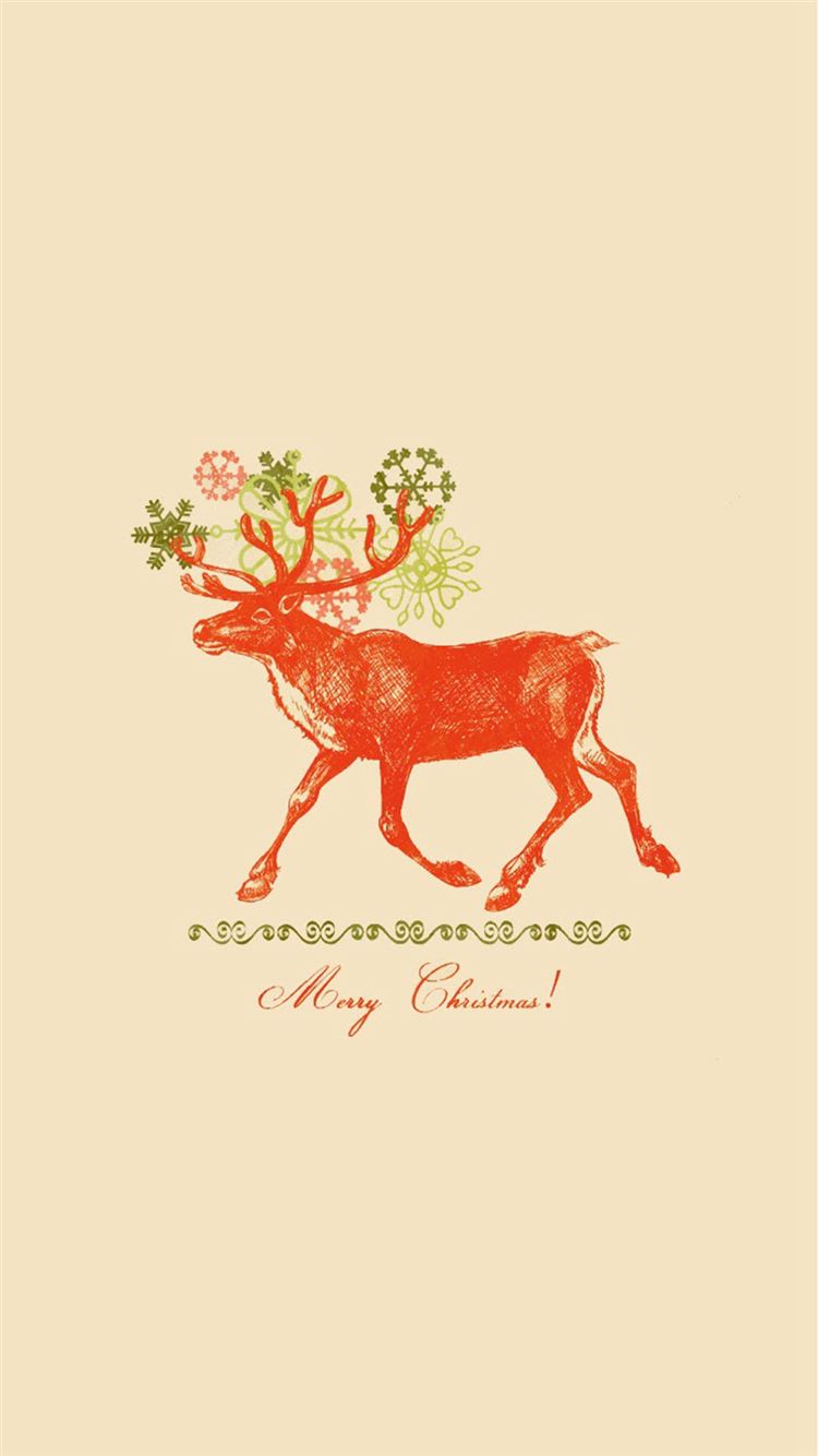 Christmas Reindeer Phone Wallpapers