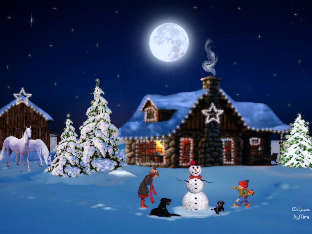 Christmas Scenes Wallpapers