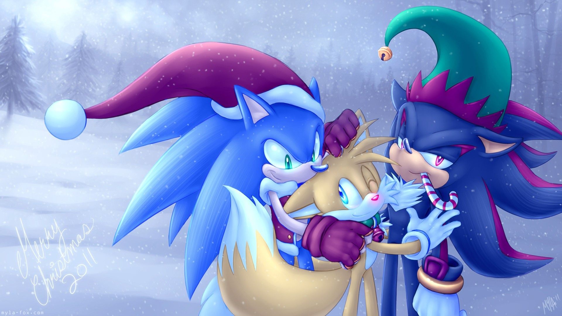 Christmas Sonic Wallpapers