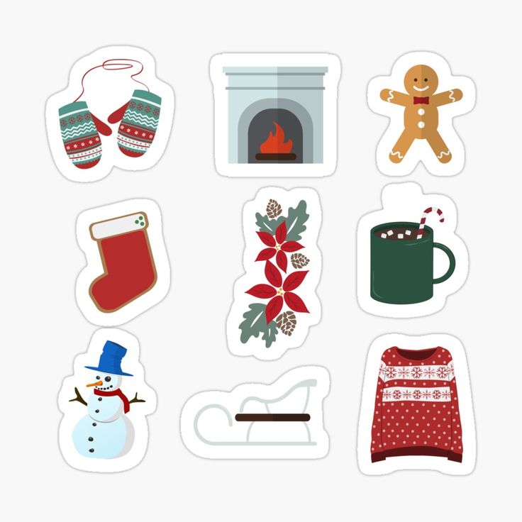 Christmas Stickers Wallpapers