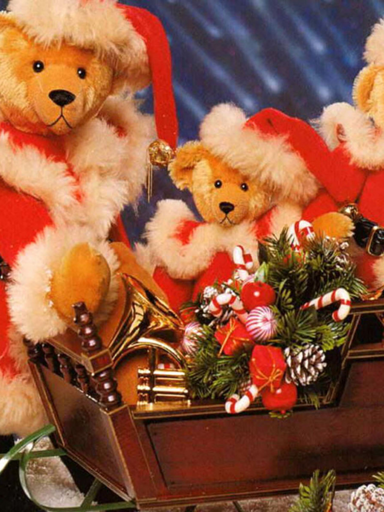 Christmas Teddy Bears Wallpapers