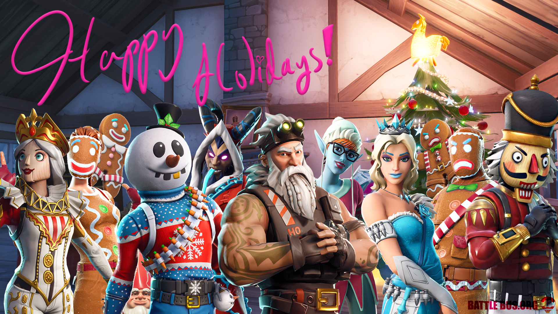 Christmas Update Fortnite Desktop Wallpapers