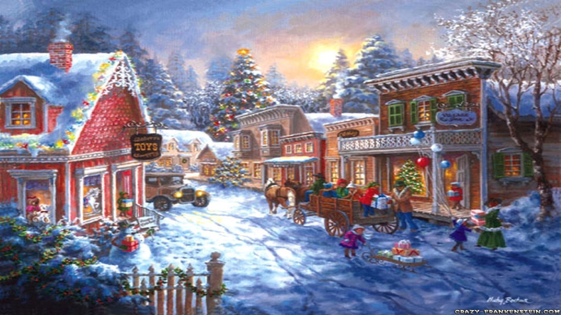 Christmas Village Wallpapers