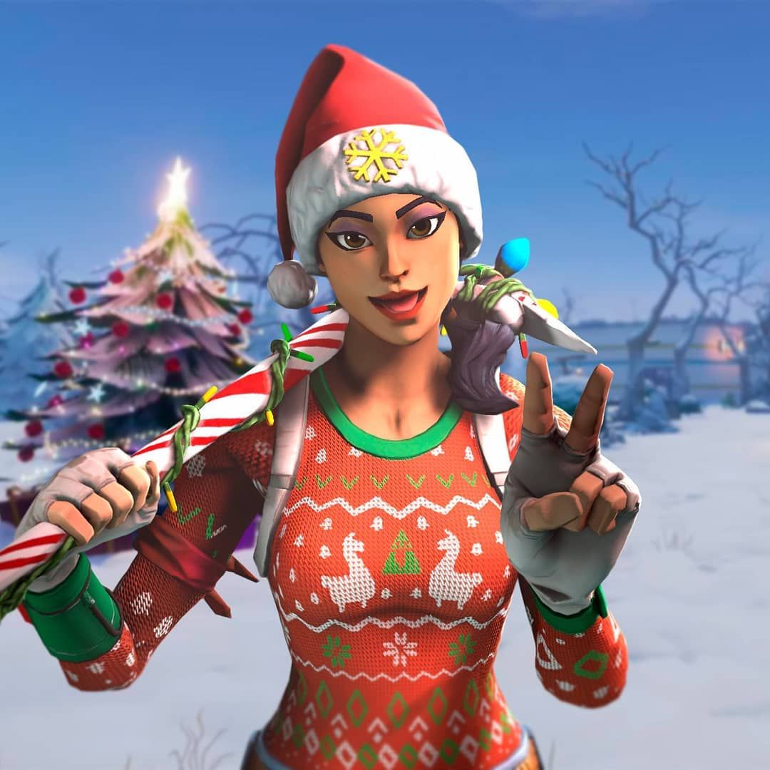 Christmas With Red Nose Raider Fortnite Wallpapers