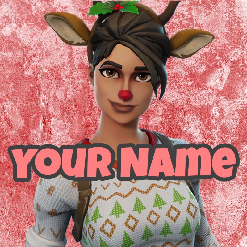 Christmas With Red Nose Raider Fortnite Wallpapers